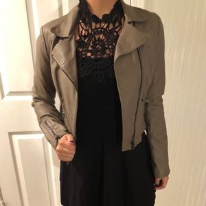 Cute tan leather jacket